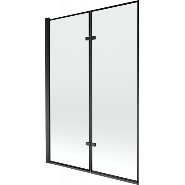 Mexen Castor Kádparaván 2 részes 120 x 150 cm, fekete wzór, fekete - 892-120-002-70-70 Kádparaván