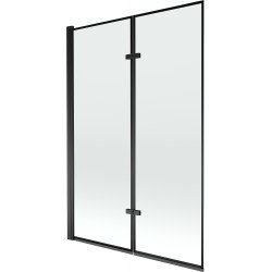 Mexen Castor Kádparaván 2 részes 120 x 150 cm, fekete wzór, fekete - 892-120-002-70-70 Kádparaván Fürdökád Mexen