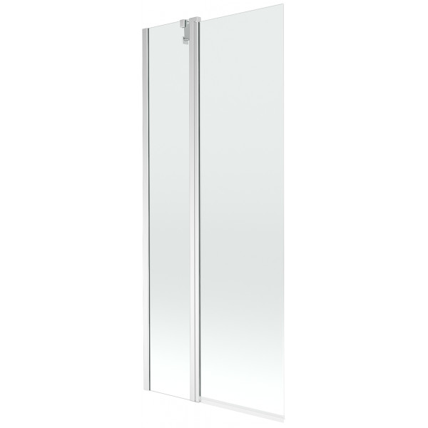 Mexen Flip Kádparaván 1 részes 80 x 150 cm,  átlátszó nano, króm - 894-080-101-01-00 Kádparaván