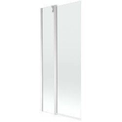 Mexen Flip Kádparaván 1 részes 80 x 150 cm,  átlátszó nano, króm - 894-080-101-01-00 Kádparaván Fürdökád Mexen