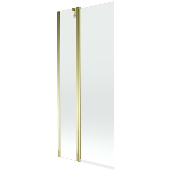 Mexen Flip Kádparaván 1 részes 80 x 150 cm,  átlátszó nano, arany - 894-080-101-50-00 Kádparaván