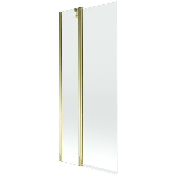 Mexen Flip Kádparaván 1 részes 80 x 150 cm,  átlátszó nano, arany - 894-080-101-50-00 Kádparaván