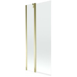 Mexen Flip Kádparaván 1 részes 80 x 150 cm,  átlátszó nano, arany - 894-080-101-50-00 Kádparaván Fürdökád Mexen