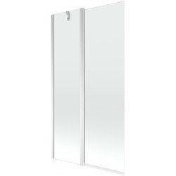 Mexen Flip Kádparaván 1 részes 100 x 150 cm,  átlátszó nano, króm - 894-100-101-01-00 Kádparaván Fürdökád Mexen