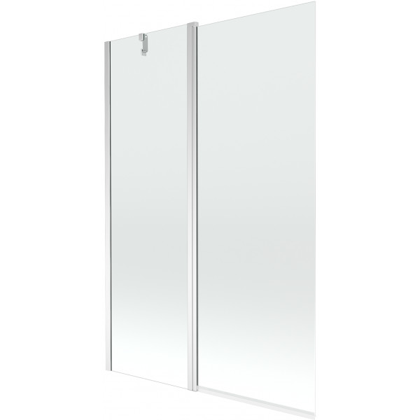 Mexen Flip Kádparaván 1 részes 120 x 150 cm,  átlátszó nano, króm - 894-120-101-01-00 Kádparaván