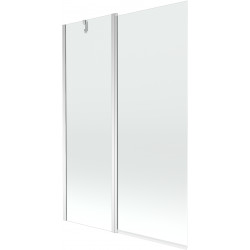 Mexen Flip Kádparaván 1 részes 120 x 150 cm,  átlátszó nano, króm - 894-120-101-01-00 Kádparaván Fürdökád Mexen