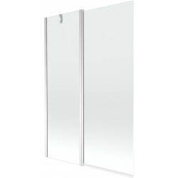 Mexen Flip Kádparaván 1 részes 120 x 150 cm,  átlátszó nano, króm - 894-120-101-01-00 Kádparaván Fürdökád Mexen