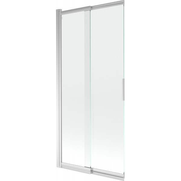 Mexen Fox Kádparaván 2 részes  csúszó 85 x 150 cm,  átlátszó nano, króm - 891-085-002-01-00 Kádparaván