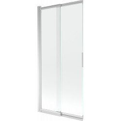 Mexen Fox Kádparaván 2 részes  csúszó 85 x 150 cm,  átlátszó nano, króm - 891-085-002-01-00 Kádparaván Fürdökád Mexen