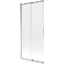 Mexen Fox Kádparaván 2 részes  csúszó 85 x 150 cm,  átlátszó nano, króm - 891-085-002-01-00 Kádparaván Fürdökád Mexen