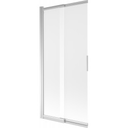 Mexen Fox Kádparaván 2 részes  csúszó 85 x 150 cm, szron, króm - 891-085-002-01-30 Kádparaván Fürdökád Mexen