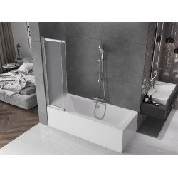 Mexen Fox Kádparaván 2 részes  csúszó 85 x 150 cm, szron, króm - 891-085-002-01-30 Kádparaván