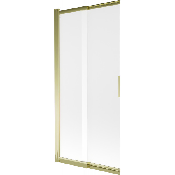 Mexen Fox Kádparaván 2 részes  csúszó 85 x 150 cm, szron, arany - 891-085-002-50-30 Kádparaván