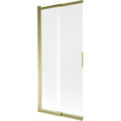 Mexen Fox Kádparaván 2 részes  csúszó 85 x 150 cm, szron, arany - 891-085-002-50-30 Kádparaván Fürdökád Mexen