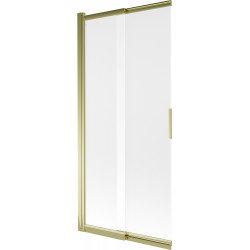 Mexen Fox Kádparaván 2 részes  csúszó 85 x 150 cm, szron, arany - 891-085-002-50-30 Kádparaván Fürdökád Mexen