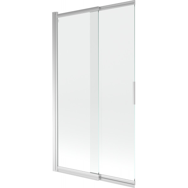Mexen Fox Kádparaván 2 részes  csúszó 100 x 150 cm,  átlátszó nano, króm - 891-100-002-01-00 Kádparaván