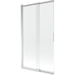 Mexen Fox Kádparaván 2 részes  csúszó 100 x 150 cm,  átlátszó nano, króm - 891-100-002-01-00 Kádparaván Fürdökád Mexen