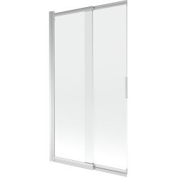 Mexen Fox Kádparaván 2 részes  csúszó 100 x 150 cm,  átlátszó nano, króm - 891-100-002-01-00 Kádparaván Fürdökád Mexen