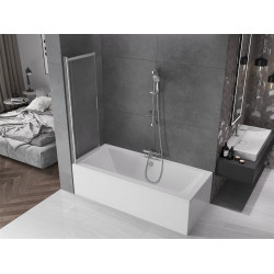 Mexen Fox Kádparaván 2 részes  csúszó 100 x 150 cm, szron, króm - 891-100-002-01-30 Kádparaván