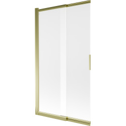 Mexen Fox Kádparaván 2 részes  csúszó 100 x 150 cm, szron, arany - 891-100-002-50-30 Kádparaván Fürdökád Mexen