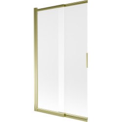 Mexen Fox Kádparaván 2 részes  csúszó 100 x 150 cm, szron, arany - 891-100-002-50-30 Kádparaván Fürdökád Mexen