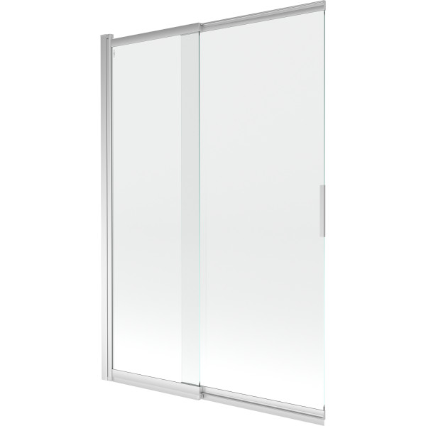 Mexen Fox Kádparaván 2 részes  csúszó 120 x 150 cm,  átlátszó nano, króm - 891-120-002-01-00 Kádparaván