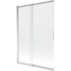 Mexen Fox Kádparaván 2 részes  csúszó 120 x 150 cm,  átlátszó nano, króm - 891-120-002-01-00 Kádparaván Fürdökád Mexen