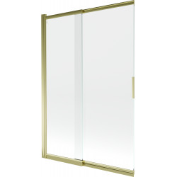 Mexen Fox Kádparaván 2 részes  csúszó 120 x 150 cm,  átlátszó nano, arany - 891-120-002-50-00 Kádparaván Fürdökád Mexen