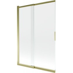 Mexen Fox Kádparaván 2 részes  csúszó 120 x 150 cm,  átlátszó nano, arany - 891-120-002-50-00 Kádparaván Fürdökád Mexen