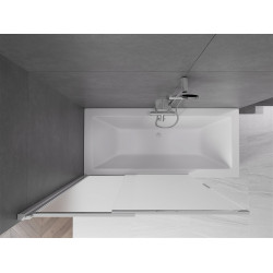 Mexen Fox Kádparaván 2 részes  csúszó 120 x 150 cm, szron, króm - 891-120-002-01-30 Kádparaván