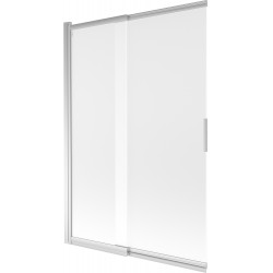Mexen Fox Kádparaván 2 részes  csúszó 120 x 150 cm, szron, króm - 891-120-002-01-30 Kádparaván Fürdökád Mexen