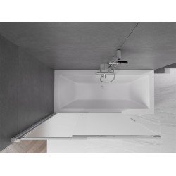 Mexen Fox Kádparaván 2 részes  csúszó 120 x 150 cm, szron, króm - 891-120-002-01-30 Kádparaván