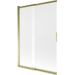 Mexen Fox Kádparaván 2 részes  csúszó 120 x 150 cm, szron, arany - 891-120-002-50-30 Kádparaván Fürdökád Mexen