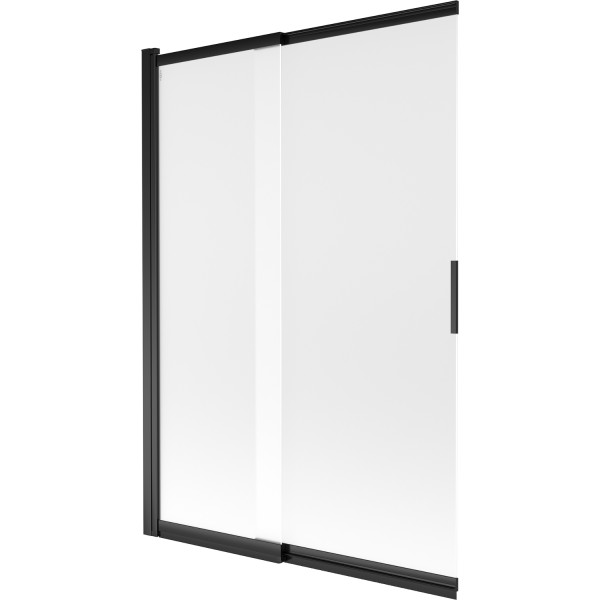 Mexen Fox Kádparaván 2 részes  csúszó 120 x 150 cm, szron, fekete - 891-120-002-70-30 Kádparaván