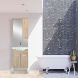 Nerva 55 komplett fürdöszobabutor, Sonoma tölgy Komplett fürdöszoba butor