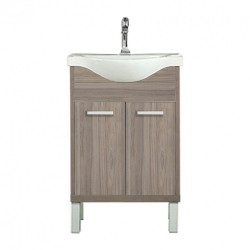 Nerva 55 cm-es butorhoz alsószekrény, mosdóval, Rauna szil Mosdószekrény Mosdószekrény Luxury