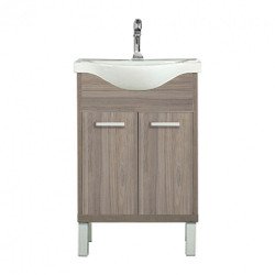 Nerva 55 cm-es butorhoz alsószekrény, mosdóval, Rauna szil Mosdószekrény Mosdószekrény Luxury