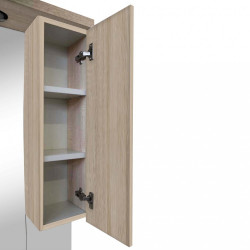 Nerva 85 cm-es tükrös felsöszekrény, Sonoma tölgy Fürdöszoba tükrös szekrény Fürdöszoba felsö szekrény Luxury