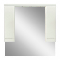 Nerva 105 cm-es tükrös felsöszekrény, Tükörfényes fehér színben Fürdöszoba tükrös szekrény Fürdöszoba felsö szekrény Luxury