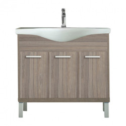 Nerva 85 cm-es butorhoz alsószekrény, mosdóval, Rauna szil Mosdószekrény Mosdószekrény Luxury