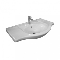 Nerva 85 cm-es butorhoz alsószekrény, mosdóval, Sonoma tölgy Mosdószekrény