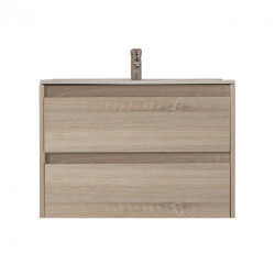 Porto 80 alsó fürdöszoba bútor mosdóval sonoma tölgy színben Mosdószekrény