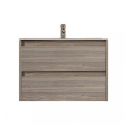 Porto 80 alsó fürdöszoba bútor mosdóval rauna szil színben Mosdószekrény Mosdószekrény Luxury