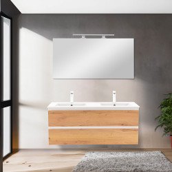 Vario Forte 120 alsó szekrény mosdóval fehér-tölgy Mosdószekrény Mosdószekrény Luxury
