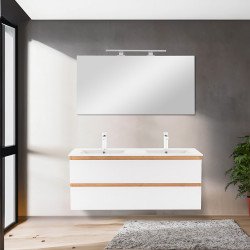 Vario Forte 120 alsó szekrény mosdóval tölgy-fehér Mosdószekrény Mosdószekrény Luxury