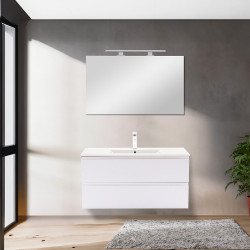 Vario Pull 100 alsó szekrény mosdóval antracit-fehér Mosdószekrény Mosdószekrény Luxury