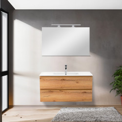 Vario Pull 100 alsó szekrény mosdóval tölgy-tölgy Mosdószekrény Mosdószekrény Luxury