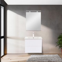 Vario Pull 60 alsó szekrény mosdóval antracit-fehér Mosdószekrény Mosdószekrény Luxury