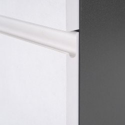 Vario Pull 60 alsó szekrény mosdóval antracit-fehér Mosdószekrény