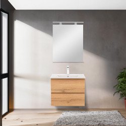 Vario Pull 60 alsó szekrény mosdóval tölgy-tölgy Mosdószekrény Mosdószekrény Luxury